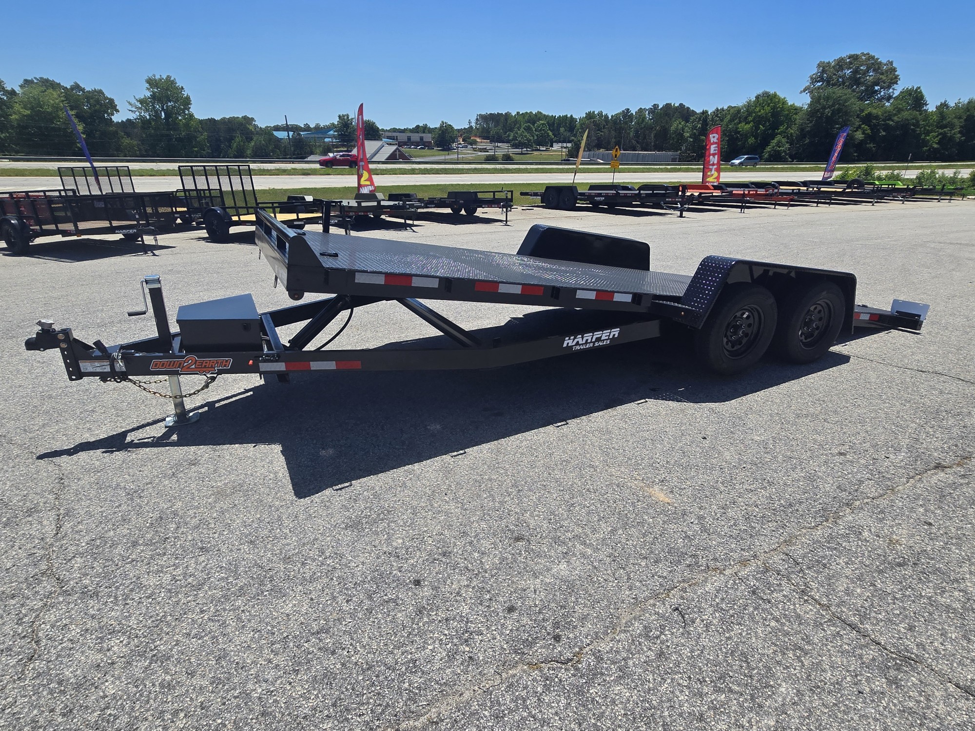New 2026 DOWN 2 EARTH 20' 7K POWER TILT CAR HAULER
