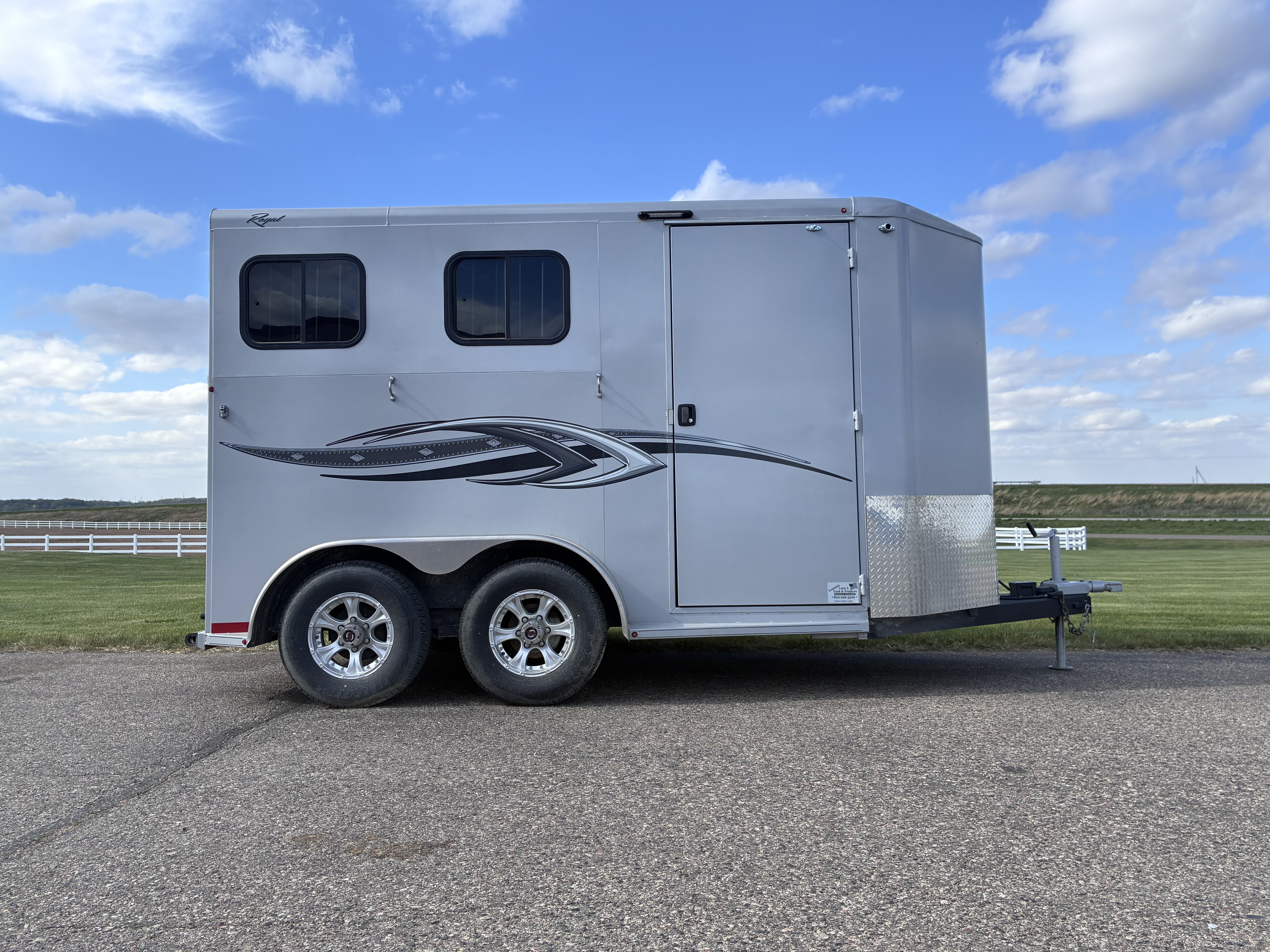 Used 2023 Titan Trailer 2 Horse Bumper Pull Horse Trailer