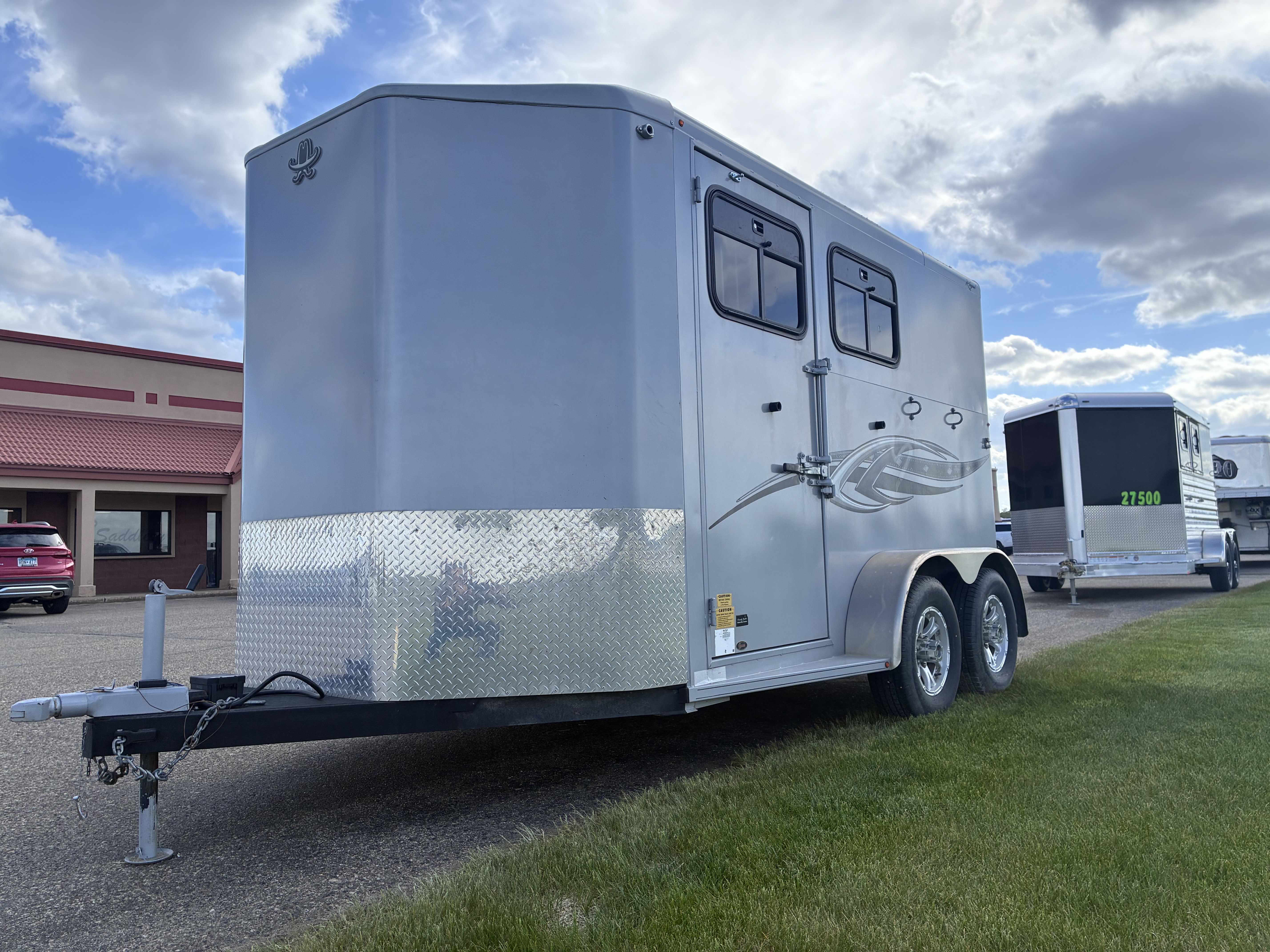 Used 2023 Titan Trailer 2 Horse Bumper Pull Horse Trailer