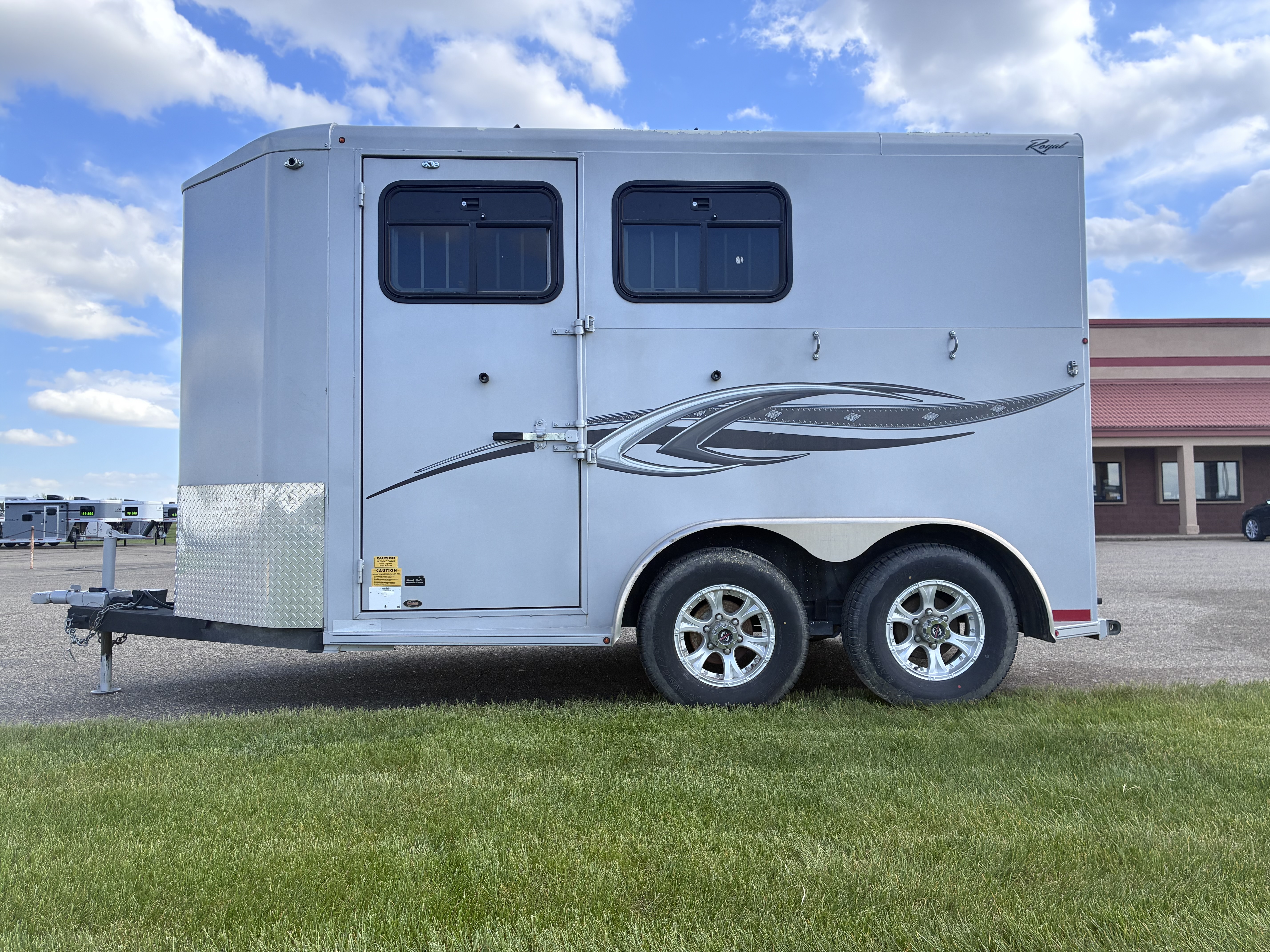 Used 2023 Titan Trailer 2 Horse Bumper Pull Horse Trailer