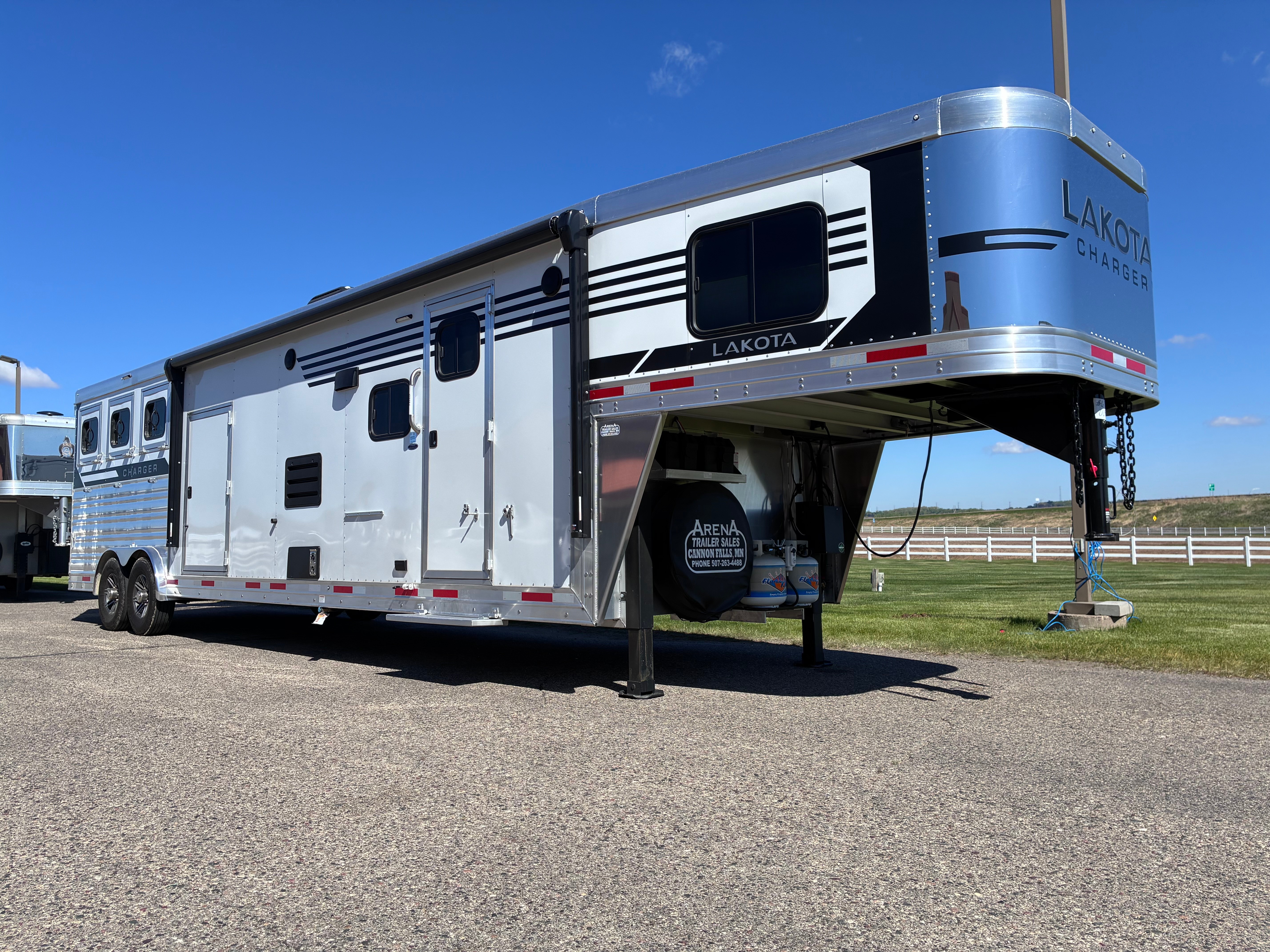 New 2027 Lakota 3H 13' LQ with Outdoor Kitchen Horse Trailer