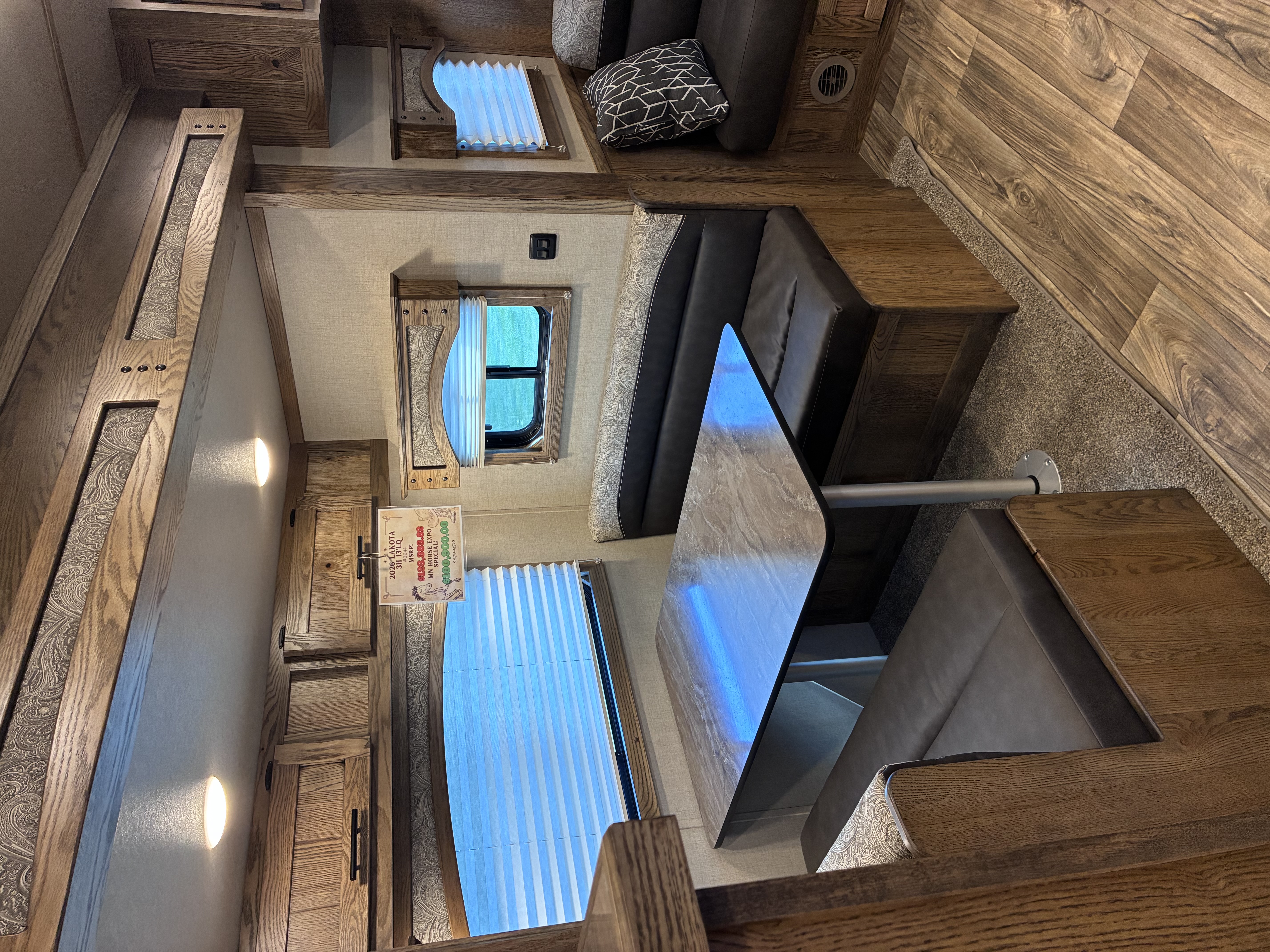 New 2027 Lakota 3H 13' LQ with Outdoor Kitchen Horse Trailer