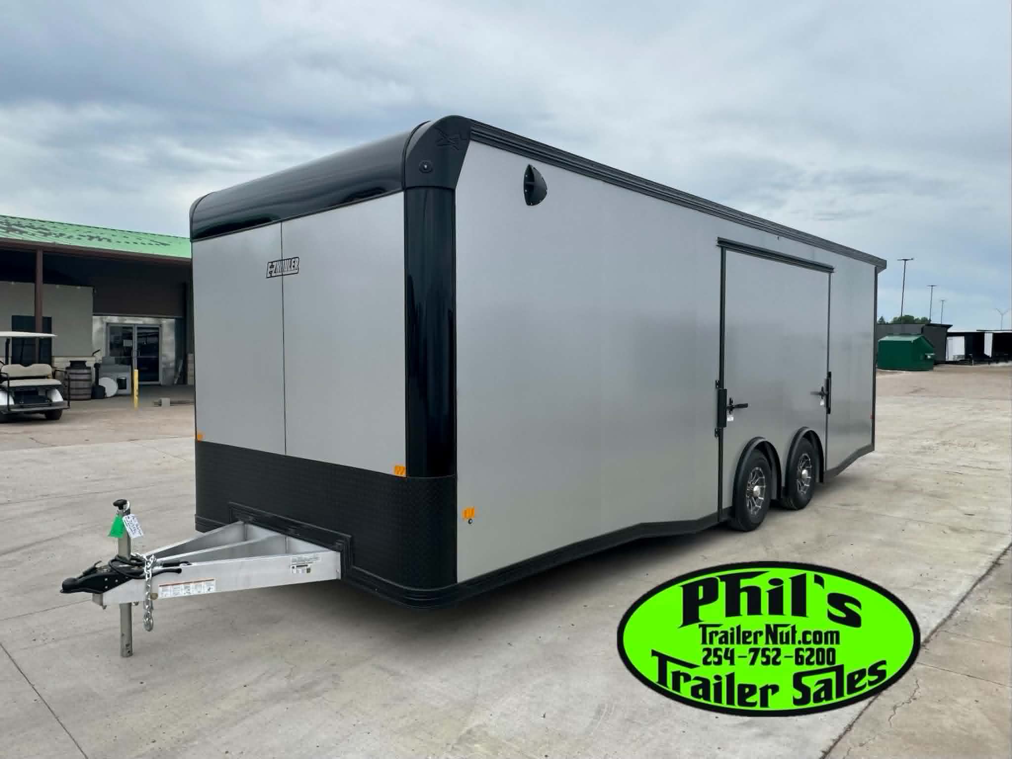 New 2026 E-Z Hauler 8.5X24 ALUMINUM CAR HAULER WITH FULL ESCAPE DOOR Car / Racing Trailer