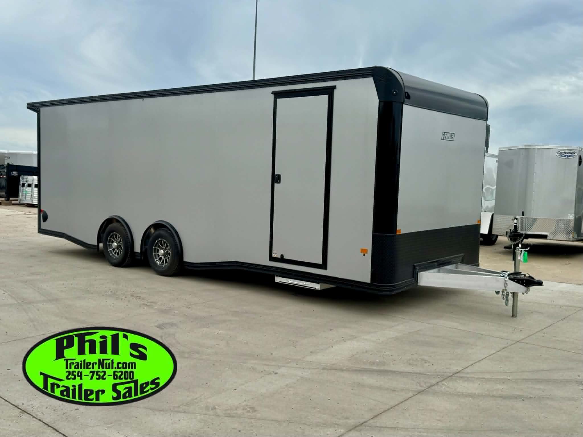 New 2026 E-Z Hauler 8.5X24 ALUMINUM CAR HAULER WITH FULL ESCAPE DOOR Car / Racing Trailer