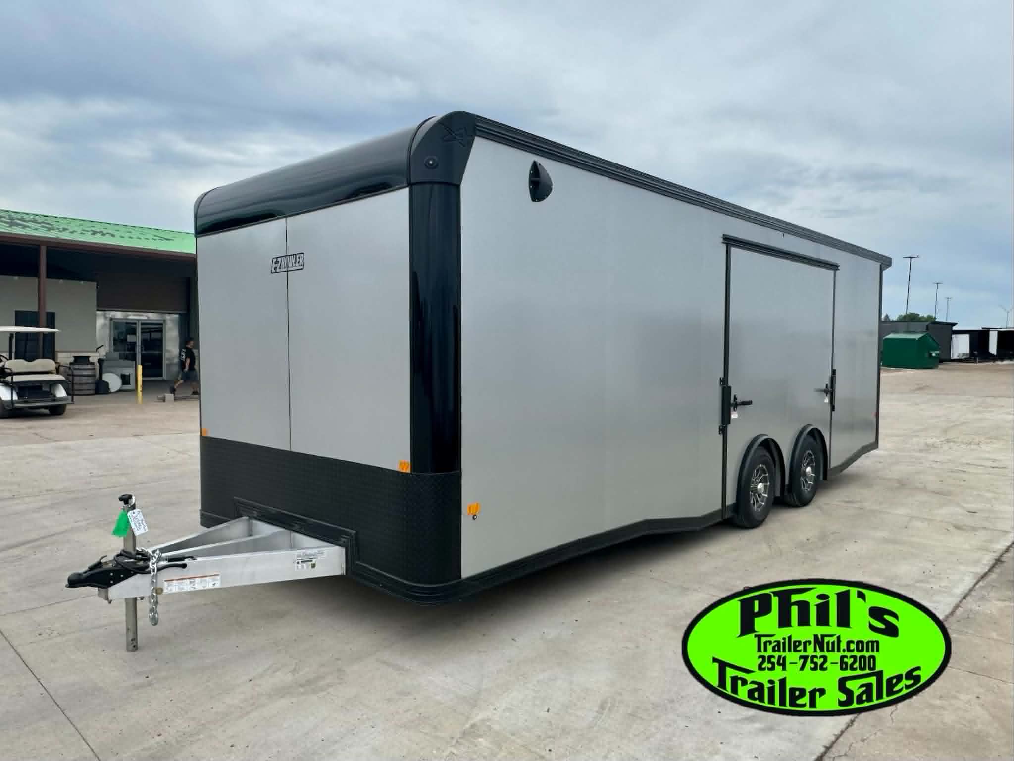 New 2026 E-Z Hauler 8.5X24 ALUMINUM CAR HAULER WITH FULL ESCAPE DOOR Car / Racing Trailer