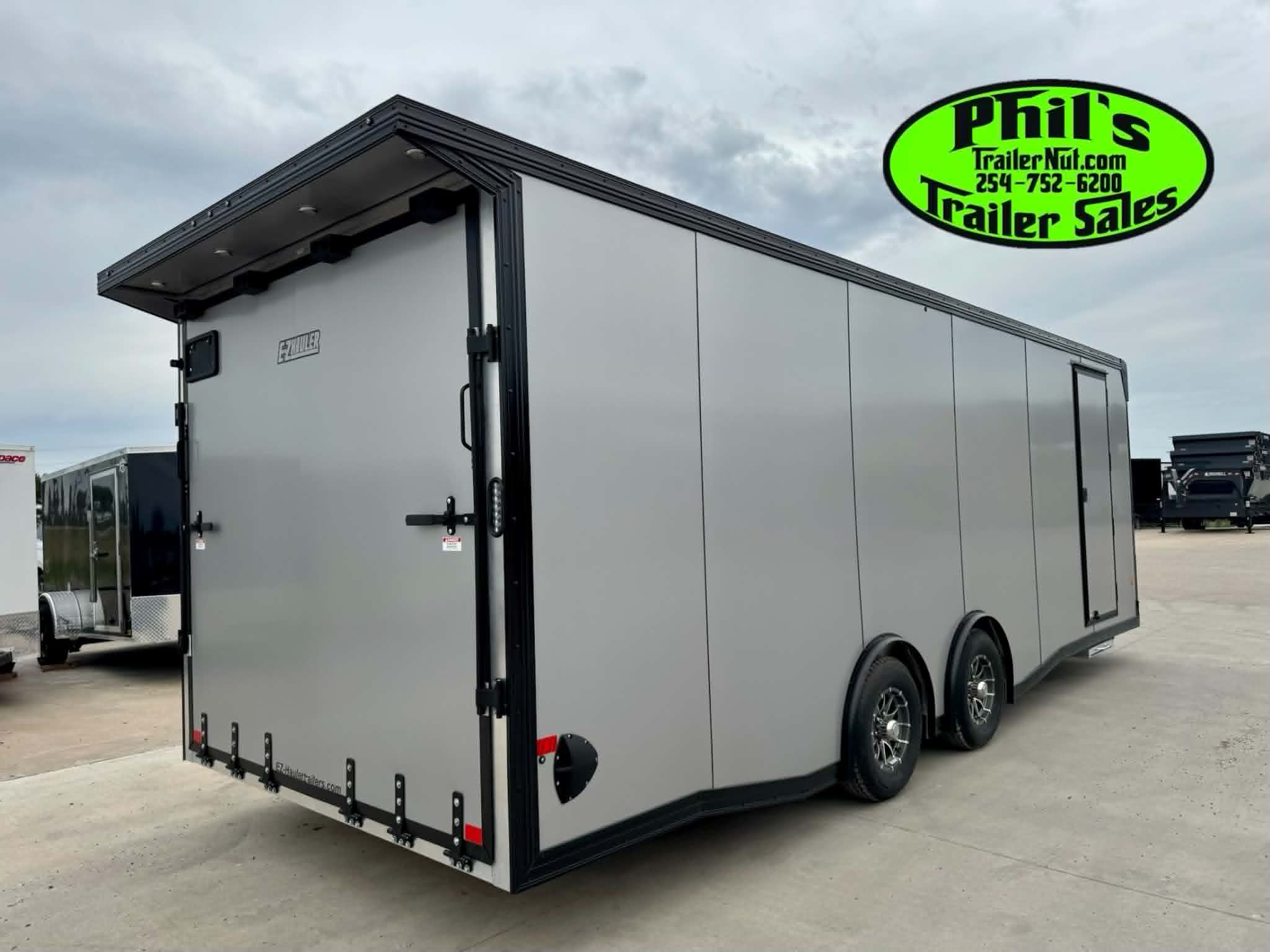 New 2026 E-Z Hauler 8.5X24 ALUMINUM CAR HAULER WITH FULL ESCAPE DOOR Car / Racing Trailer