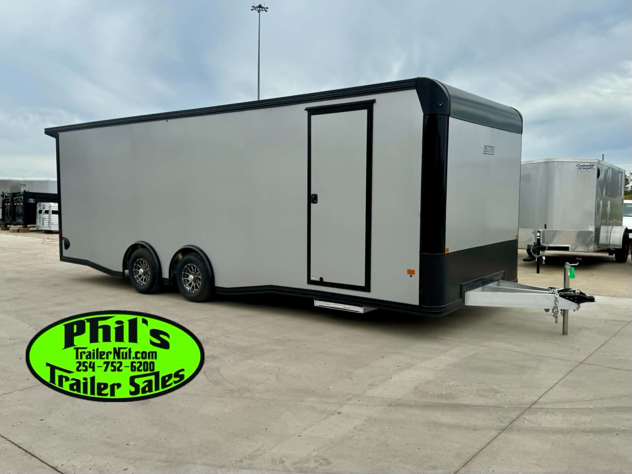 New 2026 E-Z Hauler 8.5X24 ALUMINUM CAR HAULER WITH FULL ESCAPE DOOR Car / Racing Trailer
